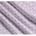 thumbnail image 3 of Soimoi Purple Cotton Poplin Fabric Moroccan Damask Printed Craft Fabric by the Yard 56 Inch Wide, 3 of 7