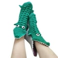 thumbnail image 5 of Loalirando Knitted Crocodile Socks 3D Animal Socks Knitting Pattern Socks Fun Christmas Gift to Kids Adults, 5 of 5