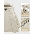 thumbnail image 5 of Soularge Women's Plus Size Winter Jacket Windrproof Winter Coat Warm Puffer Jacket Beige 6X, 5 of 7