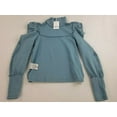 thumbnail image 6 of new WALTER BAKER women Peppa top shirt W6390 light blue cotton blend sz S $148, 6 of 9