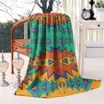 thumbnail image 2 of Symmetric Geometric Pattern Blanket,Comfortable Soft Lamb Wool Throw Blanket,All Season,Warm Lightweight Blankets for Sofa Bed Couch Living Room Chair,60"x80", 2 of 4