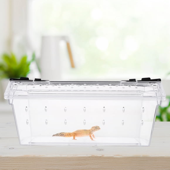 NUOLUX Compacto ABS Negro Para Reptiles Y Mascotas Pequeñas Con Ventilación