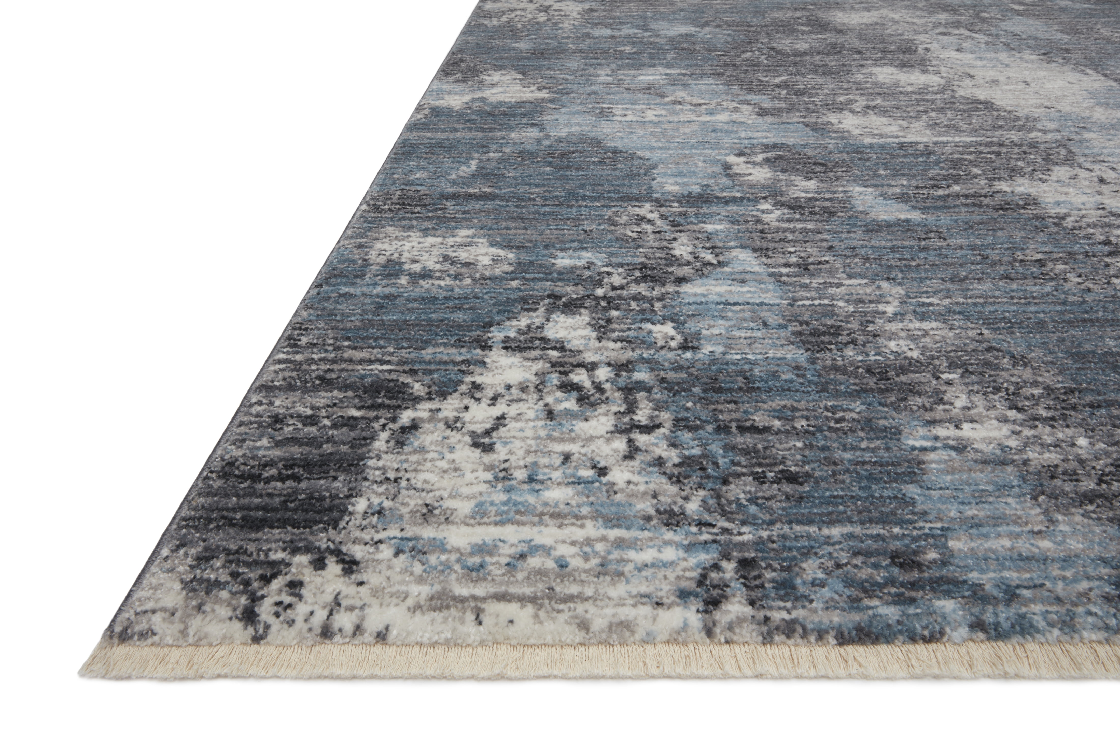 Loloi Samra SAM-05 Dove / Sky Abstract Area Rug 7'-10" x 10'