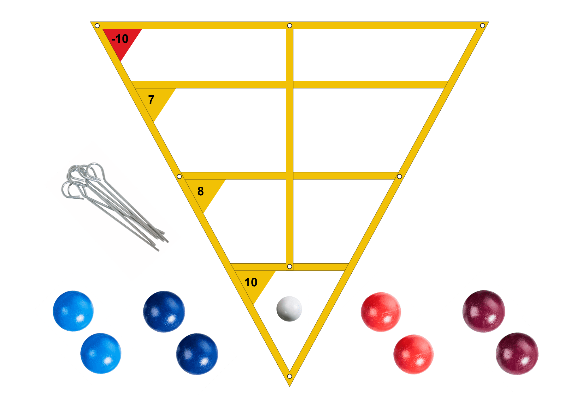 Triumph Outdoor Bocce Shuffleboard Combo Set Includes Shuffleboard