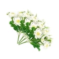 thumbnail image 4 of Ramo de crisantemo artificial simulación floral decoración hogar oficina mesa ornamento flor falsa, blanco Yuarrent ZHF0603-01, 4 of 6