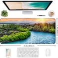 thumbnail image 2 of Sunset Forest Extended Gaming Mouse Pad - 35.4x15.7 Inch, Large Non-Slip Rubber Base, Waterproof Keyboard Mouse Mat, Stitched Edges, Ideal for Office, Computer, Laptop, Home, 2 of 6