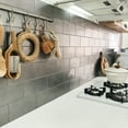 thumbnail image 2 of HiTRONS SOLUTiONS Ver Q Diy Kitchen Wall Metal Tile Grey Color (50 Ea), 2 of 3