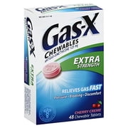 Gas-X Extra Strength Chewable Tablets, Cherry (Pack of 3)