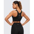 thumbnail image 2 of CRZ YOGA Butterluxe Racerback Longline Sports Bras for Women Padded Crop Workout Tank Top, 2 of 4