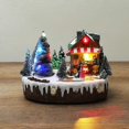 thumbnail image 1 of Glowing Music Little House Christmas Tree Hut Christmas Gifts Decorations (B), 1 of 4