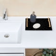 thumbnail image 7 of Bath Accessories Sets Single Print Decorative Tray With Handle For Home Bathroom Bedroom Grid Pattern, 7 of 7