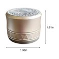 thumbnail image 3 of Latrodar New Card Mini Bluetooth Speaker Metal High Upgraded le Gift Sound System Gold Home Tools, 3 of 5