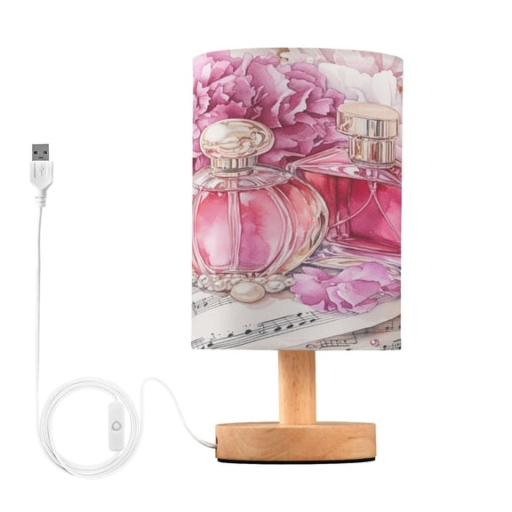 BZSMCE Lamp Modern Perfume Bottles with Flowers Creative Patter Night Light