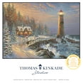 thumbnail image 4 of Ceaco 1000-Piece Thomas Kinkade Holiday Christmas Lighthouse Interlocking Jigsaw Puzzle, 4 of 9
