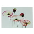 thumbnail image 1 of Poppy Flower Cutting Board, Different Sized Poppys Revival Growing Widely Known Eternal Life Sign, Decorative Tempered Glass Cutting and Serving Board, Small Size, Pink Red, by Ambesonne, 1 of 1