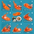 thumbnail image 2 of 2 In 1 Dumpling Maker, Kitchen DIY Manual Dumpling Maker Mould, Kitchen Dumpling Making Tool Dumpling Skin Maker, Dumpling Skin Pressing Dough Presser Maker Tool Mold for Home Kitchen (Orange), 2 of 5