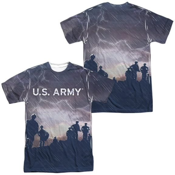Army Up Hill Unisex Adult Sublimated Costume T Shirt (Front/Back), Large