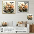 thumbnail image 4 of Designart "Abstracted Nature with a Deer" Landscapes Canvas Print, 4 of 5