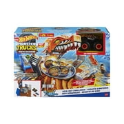 Hot Wheels Monster Trucks Arena Smashers Tiger Shark Spin-Out Challenge with 1 Toy Truck