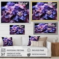 thumbnail image 4 of Designart "Serene Midnight: Unveiling Purple Irises" Irises Floater Framed Canvas Wall Art, 4 of 5