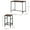 Rustic Brown 68, variant on Industrial Small Dining Table Set for 2, HOMCOM 3 Piece Counter Height Bar Table and Chairs with Steel Frame, Rustic Brown and Black Square Kitchen Table and Stools for Space Saving