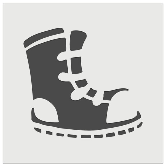 Sneaker Shoe High Top Laces DIY Cookie Wall Craft Stencil - 4.5 Inch