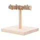 thumbnail image 2 of Percha de madera para entrenamiento de aves, juguete de escritorio para loros, soporte de escritorio para entrenamiento de aves, 2 of 7