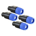 thumbnail image 2 of Speaker Plug Twist Lock 4 Pole Speaker Plug compatible with Speakon NL4FC, NL4FX, NLT4X, NL2FC - 4 PACK, 2 of 8