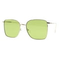 thumbnail image 2 of Womens Sunglasses Thin Square Gold Metal Frame Green Lens UV 400, 2 of 4