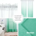 thumbnail image 5 of Deconovo Gradient Ombre Sheer Curtains Voile Light Filtering Drapes for Home Decoration, Sage Green, 2 Panels, 52"x84", 5 of 6