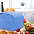 thumbnail image 3 of Cotton/Polyester Quilted Toaster Cover for Two Slice Toaster and Dust & Fingerprint Protection, Machine Washable. (Blue, 11.5 x 8 x 8 in), 3 of 6