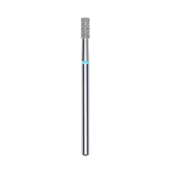 Diamond nail drill bit, "cylinder", blue, head diameter 2.5 mm/ working part 6 mm -FA20B025/6