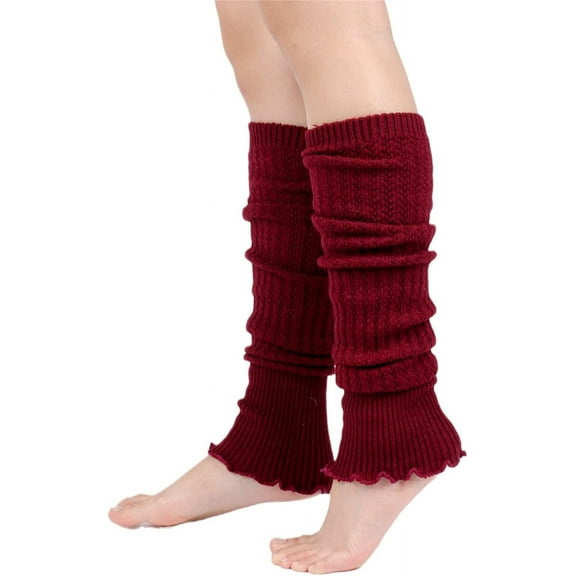 PIKADINGNIS Women Leg Warmers Knitted Crochet Long Socks Short Boot Leggings Winter Warmer Footless Socks