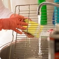 thumbnail image 3 of 100/1Pcs Kitchen Dishwashing Sponge Soft Absorbent Clean Rub Pot Rust Scouring Pad Removing Kits Household Cleaning Brush Sponge, 3 of 10