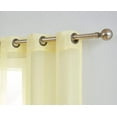 thumbnail image 2 of DecoSource Best Sheer Grommet Window Curtains Panels for Bedroom, Living Room, Kitchen, Kid's Room and Outdoors Durable Polyester-2 Pieces 54" W x 84, Yellow, 2 of 3