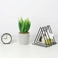 thumbnail image 4 of EIMELI Desktop Magazine File Holder  Triangle Metal Wire Record/Book Organizer  Folder Organizer Sorter  Magazine Storage  Decoration/Office Display Rack (Black), 4 of 6