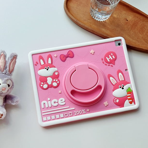 Lindo nuevo iPad funda protectora de 10,2 pulgadas mini silicona 4 mini 5 tableta 6 funda anticaída 7 dibujos animados air2