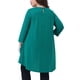 thumbnail image 3 of Blusa de mujer de talla grande Agnes Orinda para el Día de San Patricio, dobladillo alto-bajo, cuello redondo, manga 3/4, top curvy, camiseta casual 1X verde, 3 of 6