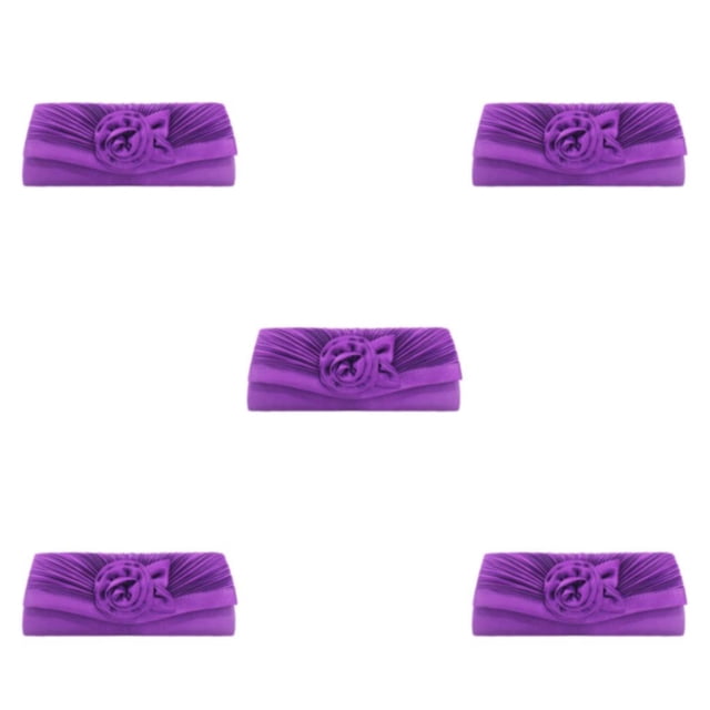 Jumpingount Bolso Negro Con Cierre Duradero Y Práctico Para Mujer - Para Bodas Y Especiales violeta 1 Type2 NO2