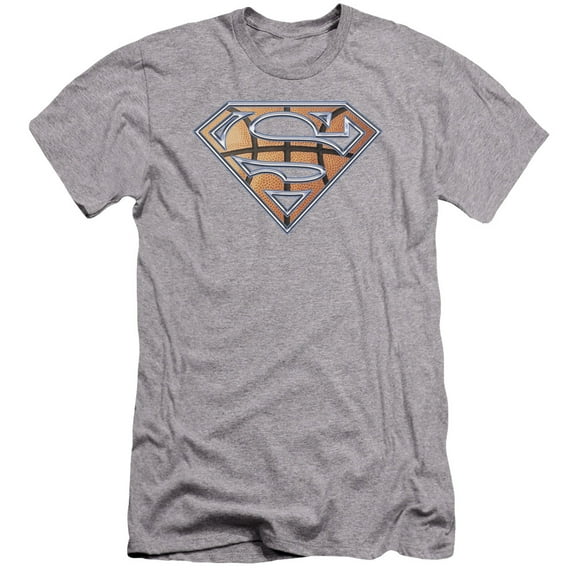 Superman - Basketball Shield - Premium Slim Fit Short Sleeve Shirt - XX-Large