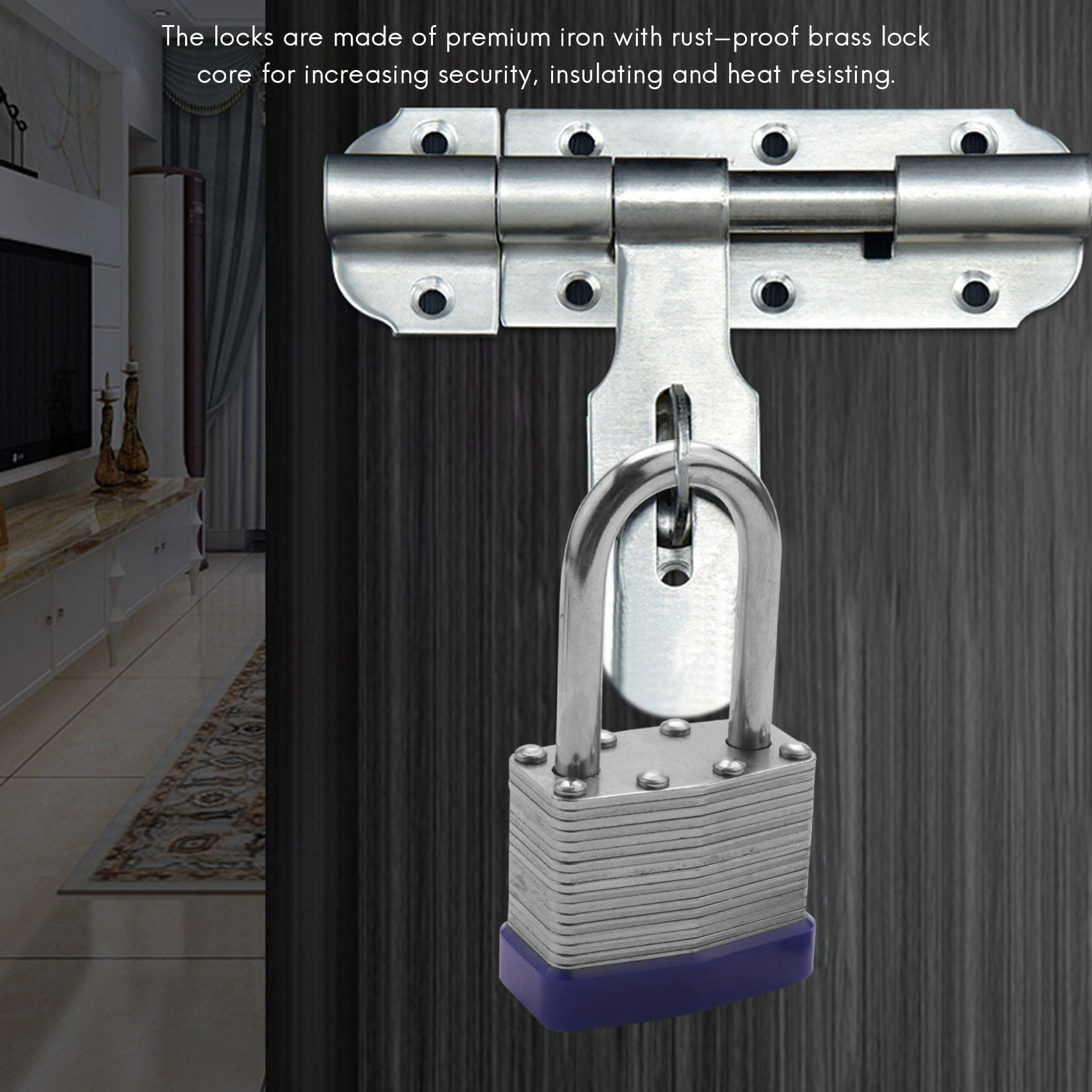 Exterieur Lot De 2 Cadenas Imperméable U2013 Très Résistant U2013 Idéal Pour La Maison, Abri De Jardin, Extérieur, Garage, Barrière De Sécurité Gros Cadenas