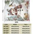 thumbnail image 3 of Snowman Blanket - Soft Plush Fleece Christmas Winter Bedding Blankets- Cozy Snowman Stuffed Gifts for Women Women Users Adults 40"X50", 3 of 7