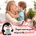 thumbnail image 4 of Figura de juguete CryCarrot en miniatura hecha a mano con forma de pingüino de ganchillo, regalo para abuela, 4 of 8