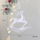 thumbnail image 1 of Colgantes para árbol de navidad, adornos con purpurina, cristal, caramelo, alce, decoración de feliz navidad, año nuevo, ciervo blanco, 2024, 1 of 4