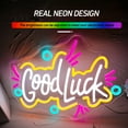 thumbnail image 2 of Y YUNHSOM Good Luck Neon Sign, USB Power Dimmable LED Neon Sign for Wall Decor, Bedroom Bar, Home, Party, and Commercial Decoration (15.7*11.8 inches), 2 of 9