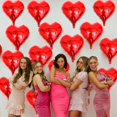 thumbnail image 4 of Globos de aluminio Woduntes con forma de corazón rojo de 18 pulgadas (15 unidades), 4 of 7