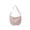 Pink, variant on Nylon Crescent Dumpling Half Moon Crossbody Bag for Women, Casual Waterproof Solid Color Slouchy Hobo Shoulder Bag, Lightweight Large Capacity Daily Tote Sling Purse