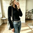 thumbnail image 4 of Cardigans for Women Button Down Ribbed Knit Long Sleeve Slim Fit Lightweight Cozy Fall Winter Sweater Tops, 4 of 5