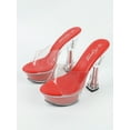 thumbnail image 3 of Women's Shoes Spring Clear Heels Sexy Sandals Slipper Girls Shoe for Party Club 14cm Heel 4cm Platform LFD-B3540, 3 of 8