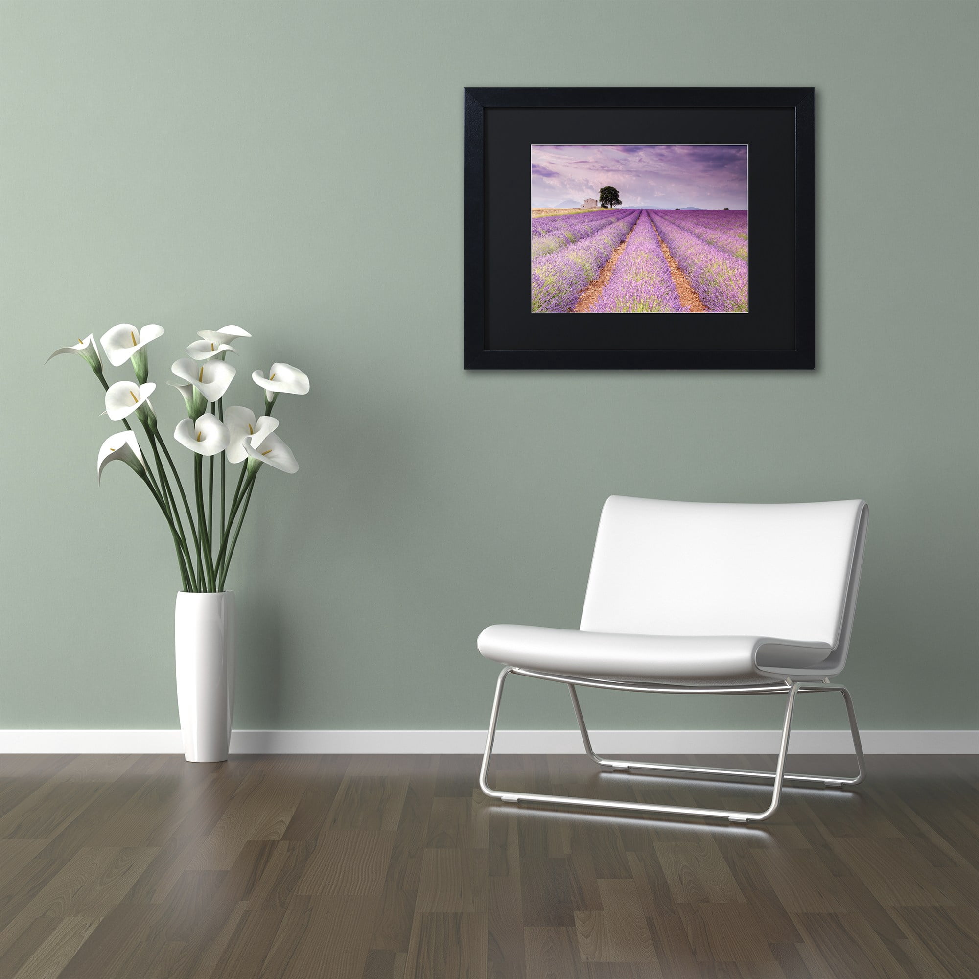 Trademark Fine Art 'Stone House' Canvas Art by Michael Blanchette Photography, Black Matte, Black Frame